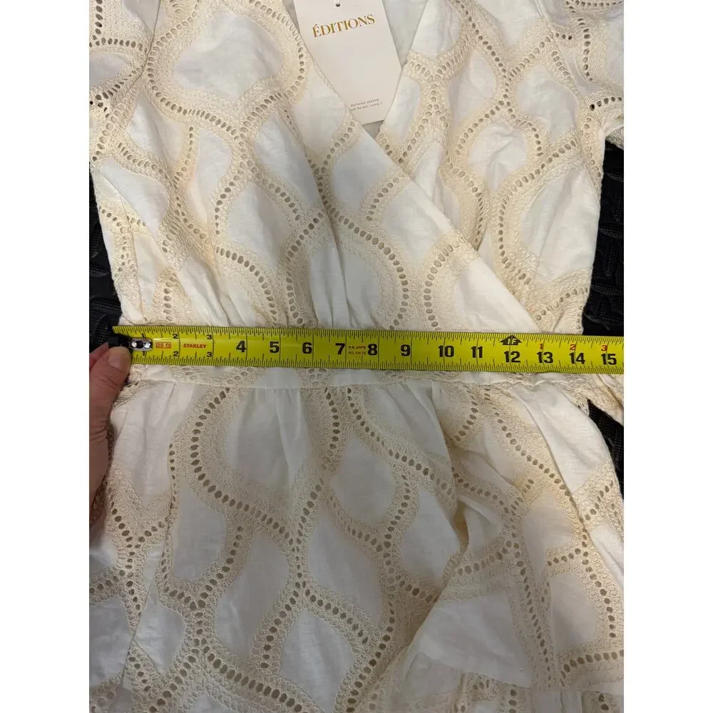 NWT Sézane Faith Lace Dress Ecru Romantic Boho FR 38/US 6 - Picture 5 of 7